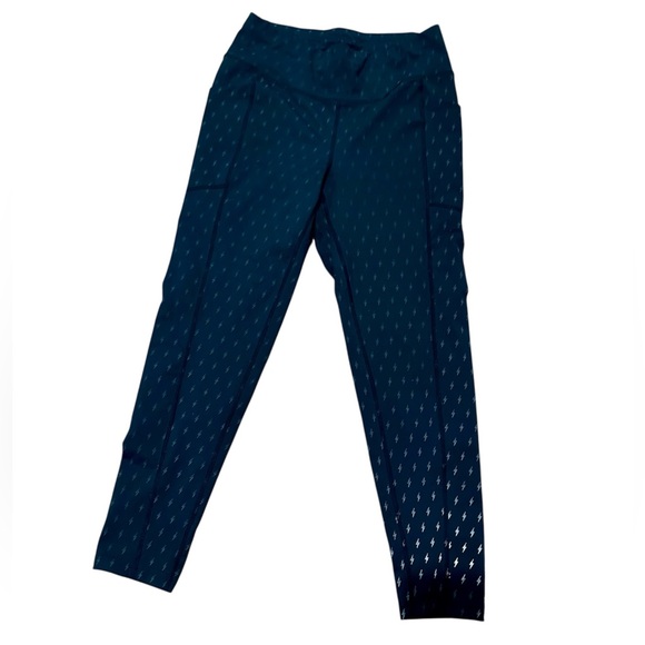 Oiselle Lightning Reflective Leggings Capri - Picture 1 of 3